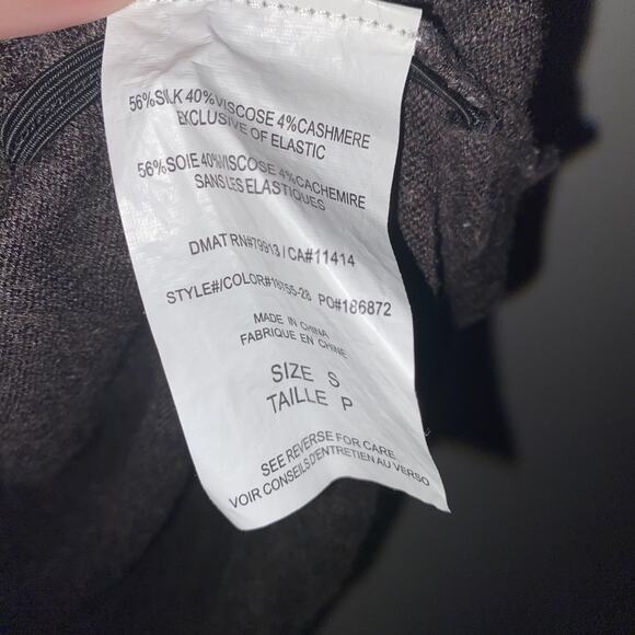 A PEA IN THE POD Maternity Sz S Cowl Neck Brown Sweater Shirt Soft Spandex Fall - Picture 5 of 6